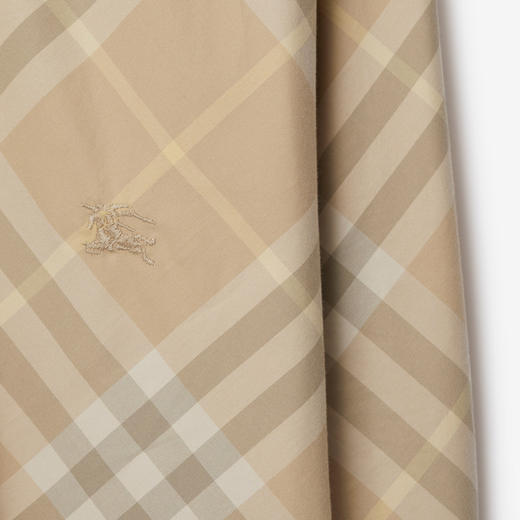 BURBERRY 巴宝莉 男士马术骑士刺绣徽标格纹棉质长袖衬衫 格子 8082194 B8686 商品图2