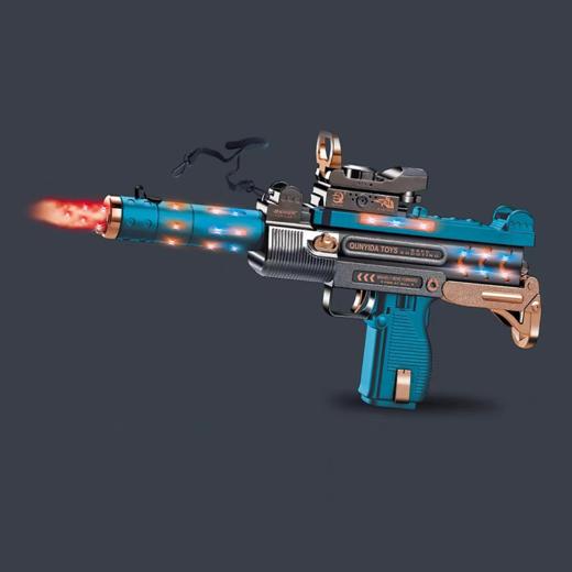 群奕达玩具烟雾震动枪696-70（颜色随机混发） 商品图3