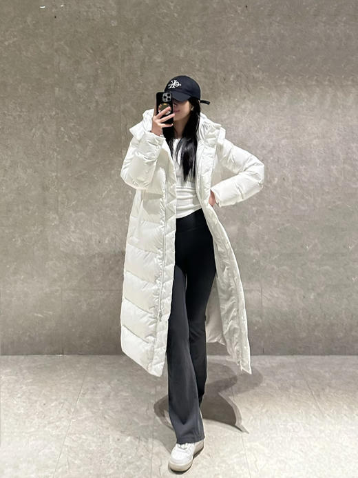 工厂特价lu长款9格白鹅绒羽绒服 商品图1