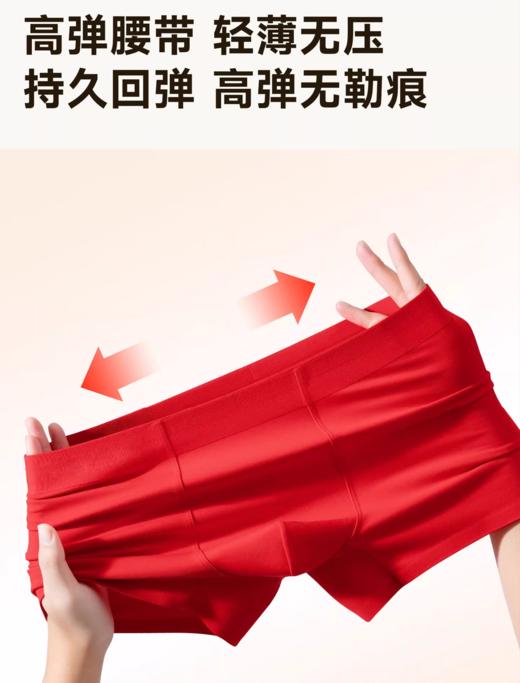 本命年红色抗菌男士内裤UA51024 商品图2
