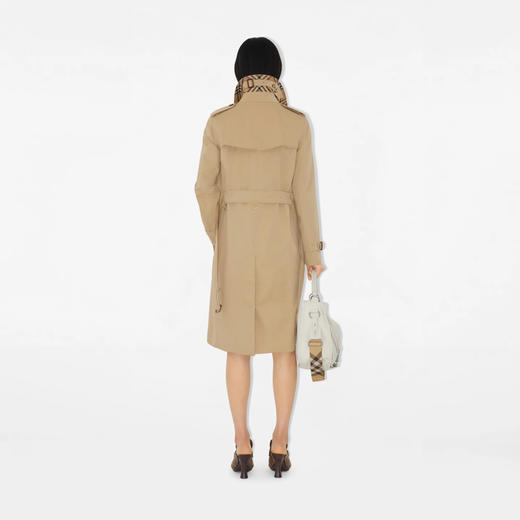 BURBERRY 巴宝莉 女士肯辛顿版型 – 长款 Heritage Trench 束腰风衣 米色 8079414 A1366 商品图7