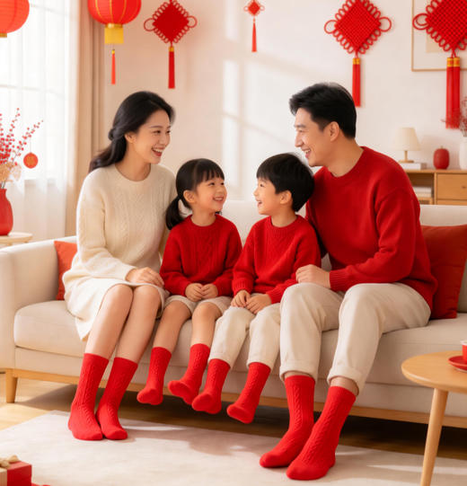 2026本命年【马年红袜子礼盒装】男女均码 红色袜子 中筒袜 新年礼物送人礼盒装(春节不打烊) 商品图1