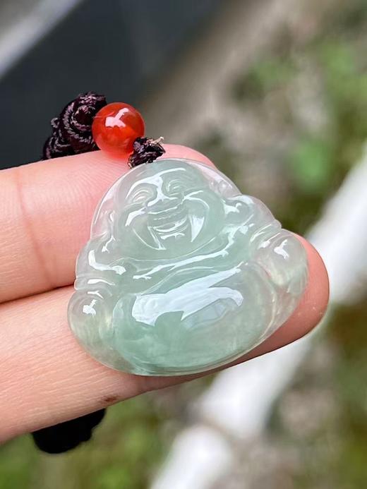 【直播大场福利】冰种晴水翡翠佛公 翡翠吊坠 福气安康 笑口常开 含证书 商品图10