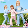 迪士尼（Disney）女童甜美休闲拼接花边卫衣微喇裤套装耐磨舒适春秋季26年新款套装ZD1FT012 商品缩略图0