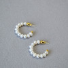 【2件9折】【Petit Bari】法式简约环型串珠珍珠耳饰(外径约2.2cm) 商品缩略图2