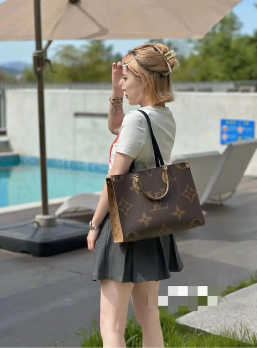 LV on the go 老花 中号 单肩包 商品图3