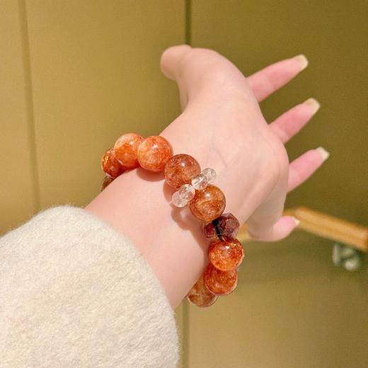 ARSIS｜晶石系列 鸿运纳财·红胶花串珠手链 商品图2