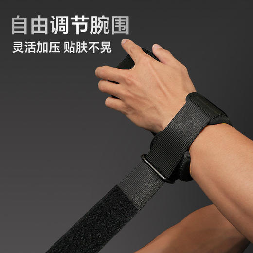 舒华助力带握力带引体向上男硬拉护掌护腕女辅助牛皮健身手套S333 商品图3