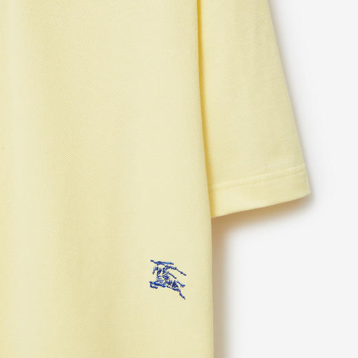 【一】BURBERRY 巴宝莉 男士马术骑士刺绣徽标棉质短袖 Polo 衫 黄色 8083602 B8639 商品图2