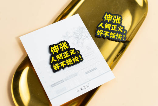 寻知系列·正义畅怀（徽章） 法律出版社文创用品 商品图0