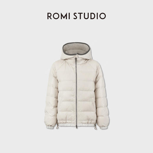 ROMI STUDIO90白鹅绒蓬松轻盈一手长廓形连帽羽绒外套RWCWWG5706 商品图2