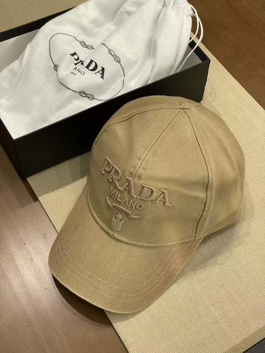 MZ9-普拉达logo刺绣徽标棒球帽男女同款（CO） 商品图0