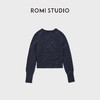 ROMI STUDIO“经典学院”羊毛针织棱格宽松套头毛衫 RWDSS61765 商品缩略图3