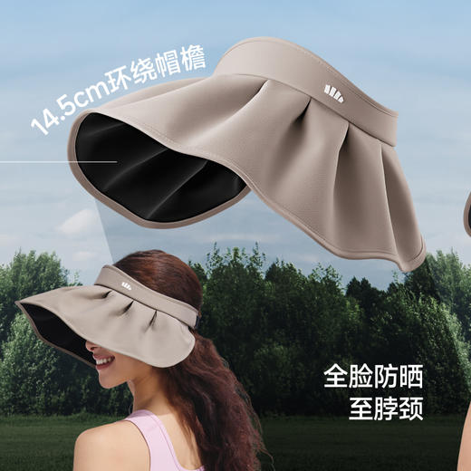 【蕉下精选】蕉下女士轻薄黑胶贝壳防晒帽BM01726 商品图2