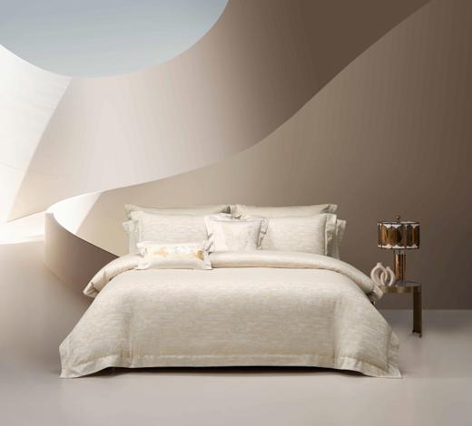 【床品专区】梦洁MENDALE长绒棉色织提花四件套：亚瑟王.桔1010103655 商品图1