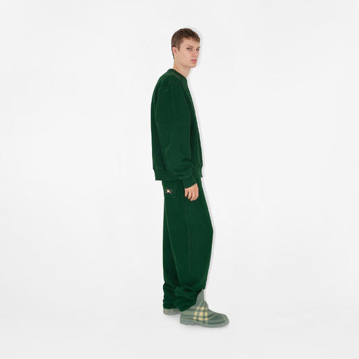 BURBERRY 巴宝莉 男士马术骑士徽标贴花棉质运动卫衣 绿色 8081222 B8636 商品图4