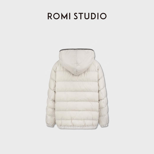 ROMI STUDIO90白鹅绒蓬松轻盈一手长廓形连帽羽绒外套RWCWWG5706 商品图4