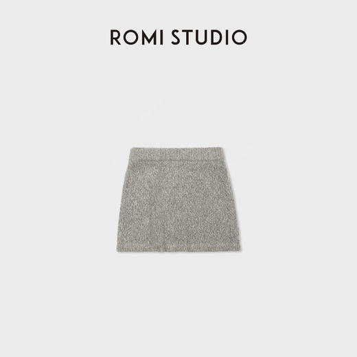 ROMI STUDIO“老钱复古”羊毛混纺夹花立体微A半身裙 RWDSX62251 商品图2