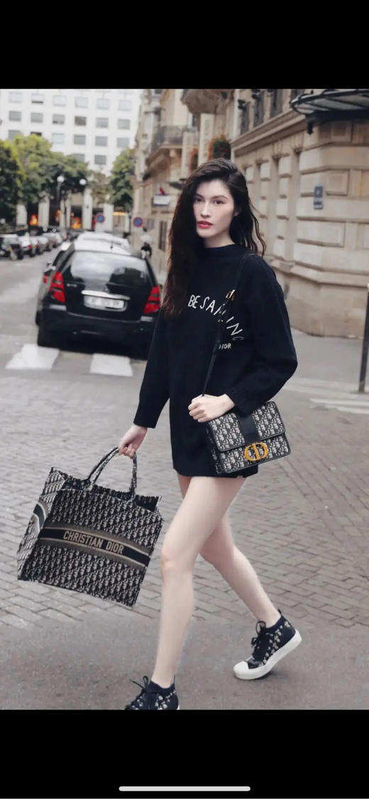 Dior 蒙田 中号 老花 斜挎包 商品图3