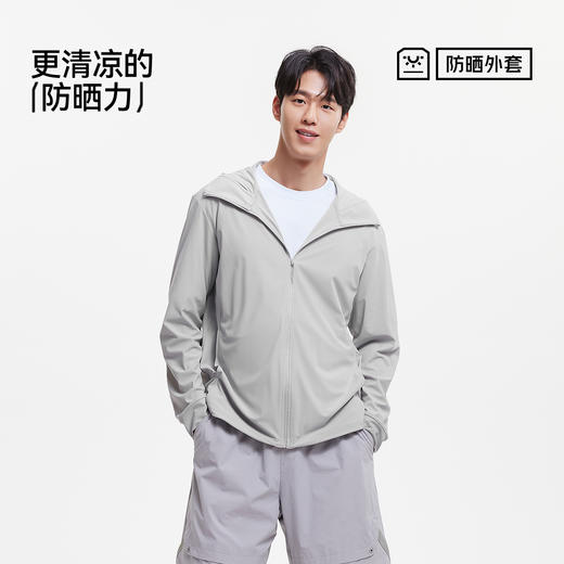 防晒外套|森马夹克男夏季轻量防晒衣遮热针织连帽上衣户外通勤风 商品图4