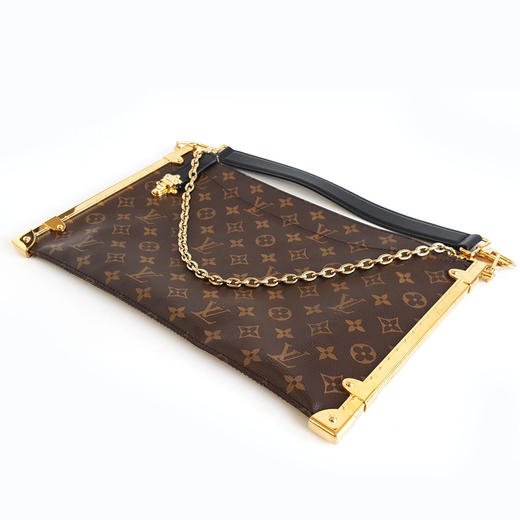 【95新】LV路易威登M12075老花Lucky Trunk手提单肩包链条包女士 170126TJ19 商品图3