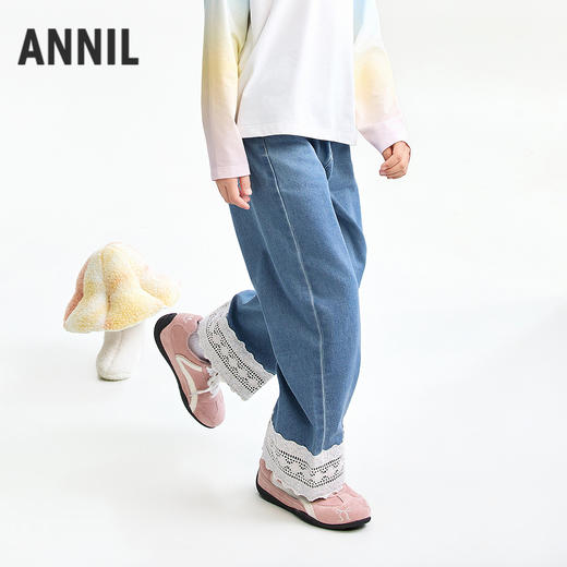 【实体店同款】女童全腰长裤春季新款安奈儿童装AG616114 商品图0