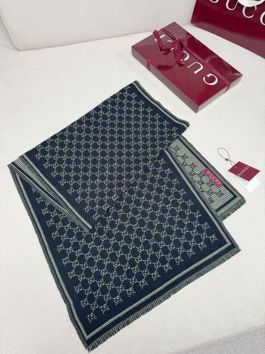 YP72-古驰新GG羊毛双面围巾 流苏滚边（DSX*MM） 商品图9