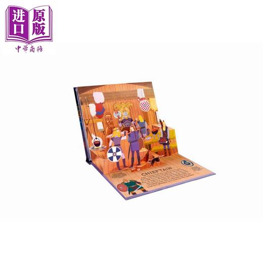 【中商原版】立体书 维京人 Vikings Pop-ups 英文原版 儿童立体绘本故事书 进口童书 精装 八个精彩的3D场景 古代历史读物 商品图1