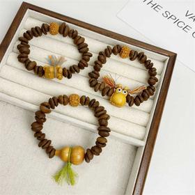 【YW】无忧购真咖啡豆手链搭配芭比檀葫芦新中式手链手串(截单后3-5天发货)