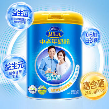 完达山中老年奶粉益生元富含硒钙生牛乳加工高蛋白质800g送礼送长辈 商品图7