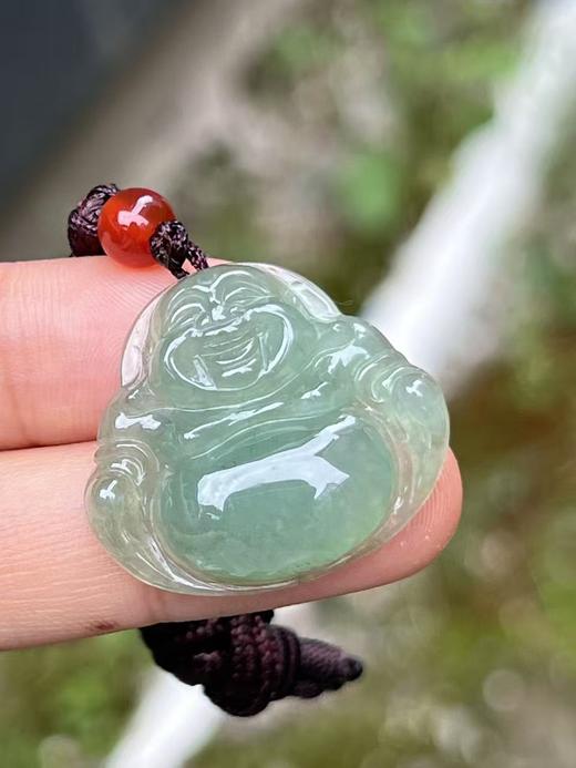 【直播大场福利】冰种晴水翡翠佛公 翡翠吊坠 福气安康 笑口常开 含证书 商品图12