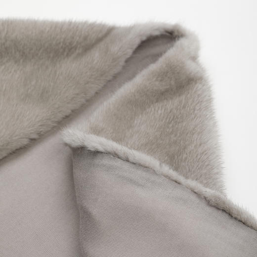 ROMI STUDIO丹麦进口水貂桑蚕丝密实毛针皮草三角围巾RWCWPG7452 商品图3