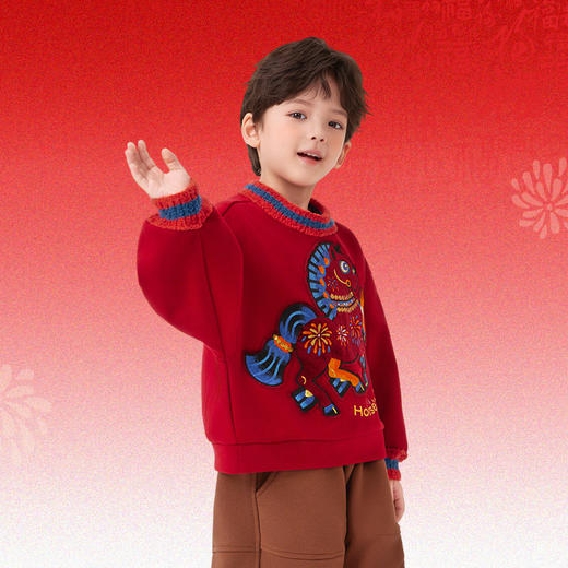 亲子装 年服 利马出发卫衣加绒版 商品图3