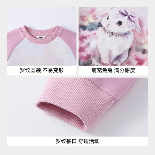 【实体店同款】女童圆领卫衣春季新款安奈儿童装AG611087 商品图4