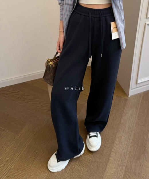 特价浮雕肌理感雪花绒裤加绒裤 商品图4