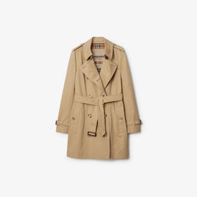 BURBERRY 巴宝莉 女士切尔西版型 – 短款 Heritage Trench 束腰风衣 蜂蜜色 8079408 A1366