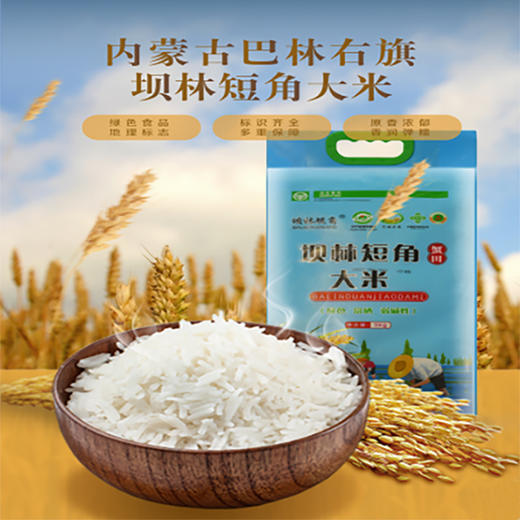 【自营】内蒙古巴林右旗坝林短角大米5kg*1 商品图0