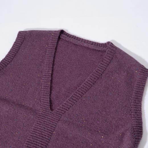 【5天左右发货】Grace&Glam 定制款星光闪闪珠片羊毛混纺马甲背心 商品图2