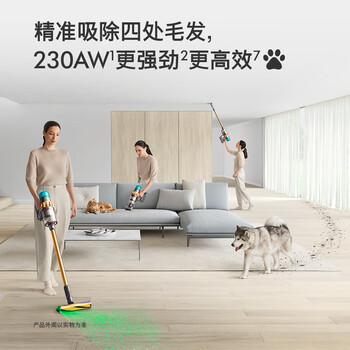 戴森（DYSON）V15 Detect Fluffy无绳吸尘器新一代蓝色【原装进口】手持无线 除螨 宠物家庭适用 /家用电器 /清洁电器 /吸尘器