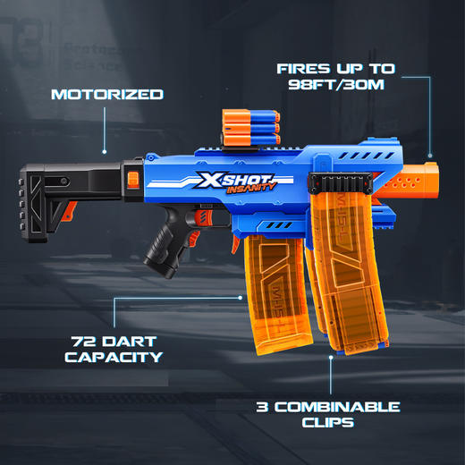 zuruX特攻巅锋系列火力战神电动发射器 小男孩玩具枪 软弹枪礼物 怡辰 商品图1