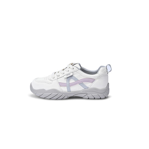 经典鲨2026年春专柜新品韩版潮流拼色系带透气休闲德训鞋女KW219-617061 商品图4