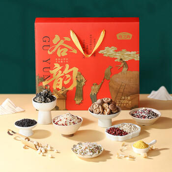 燕之坊杂粮干货谷韵年货节礼盒3.51斤黄小米黑米莲子香菇百合企业福利 /粮油调味 /杂粮 /其他杂粮 商品图0