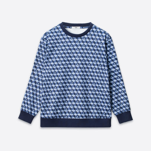 【MQD】高尔夫男童女童立体满印卫衣柔软亲肤透气运动舒适空气卫衣 商品图1