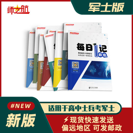 2026年军考资料士兵考军士院校八门科目每日一记书籍推荐 商品图1