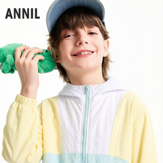 男女童外套防晒服夏季新款安奈儿童装EM625681 商品图0