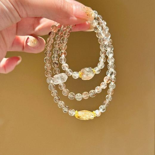 ARSIS｜晶石系列 招财纳贵·黑金超七三圈串珠手链 商品图0