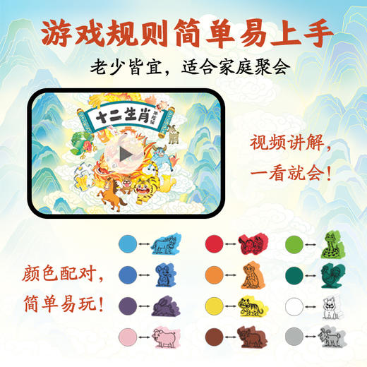 十二生肖历险记 传统文化和拼图桌游 商品图3