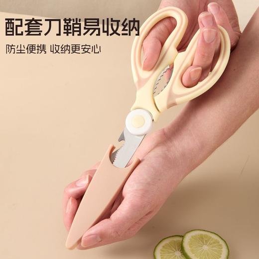 厨房多功能剪刀  家用不锈钢鸡骨剪子杀鱼烤肉全钢3.264 商品图5