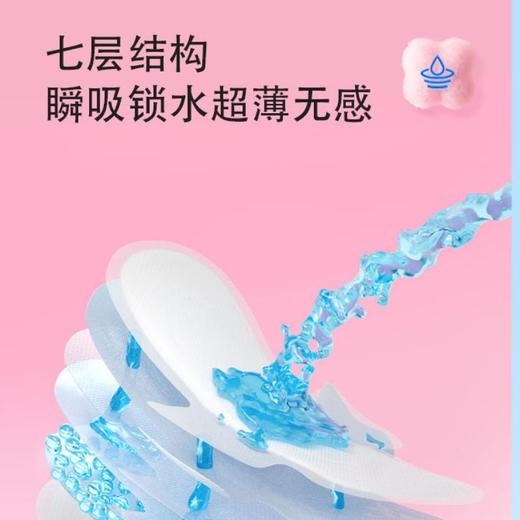 七度空间优雅系列超薄加长日用卫生巾10片 QUC8210【20022419】 商品图1