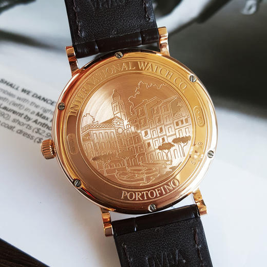 【95新】IWC 万国IW356511自动机械机芯日期显示40MM（男款）柏涛菲诺系列18K玫瑰金 100126AK04 商品图6